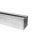 Guías galvanizadas de seguridad para cortinas metálicas