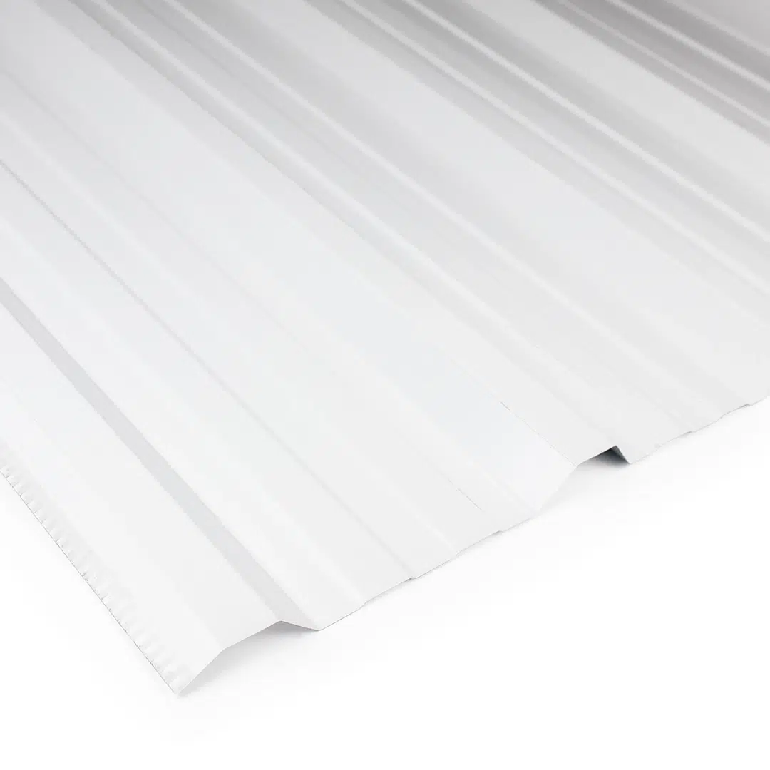 Chapa trapezoidal t101 prepintada blanco Nieve calibre 25 Ternium