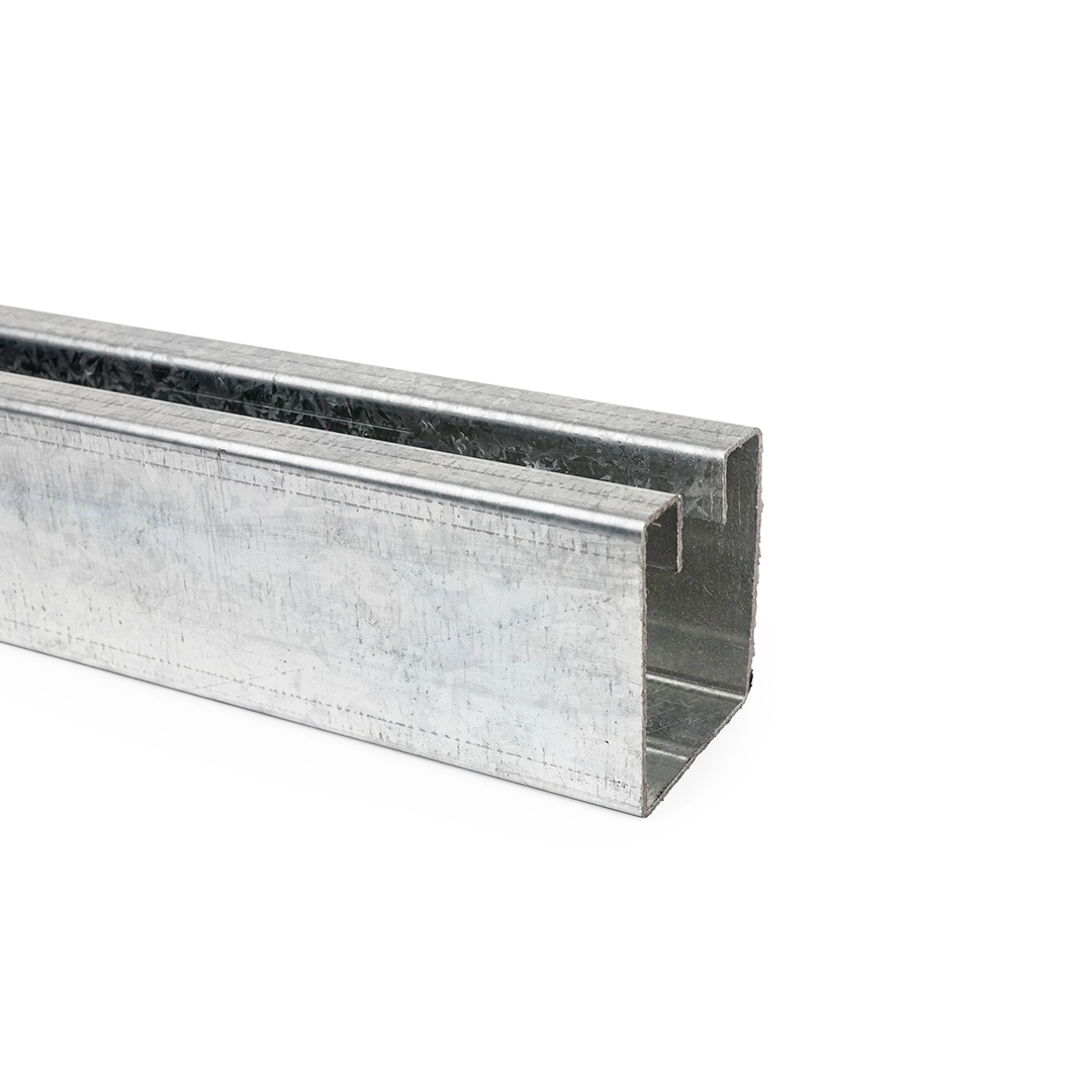 Guías galvanizadas de seguridad para cortinas metálicas