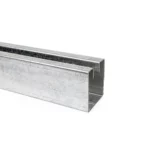 Guías galvanizadas de seguridad para cortinas metálicas