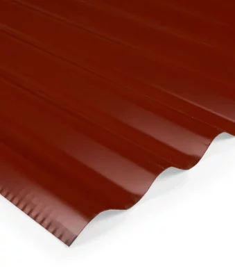 Chapa acanalada prepintada rojo Teja calibre 25 Ternium