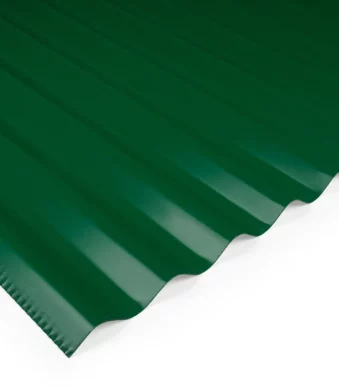 Chapa acanalada prepintada verde Ingles calibre 25 Ternium
